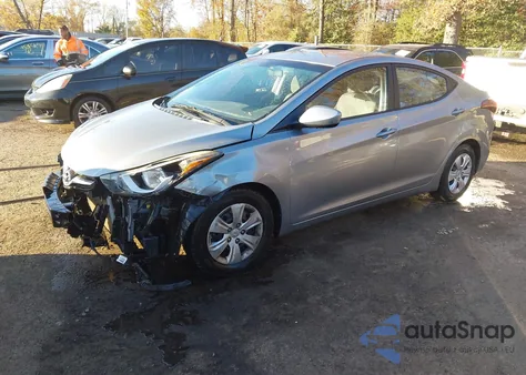2016 Hyundai Elantra Se из США, поврежденный, VIN 5NPDH4AE2GH713717